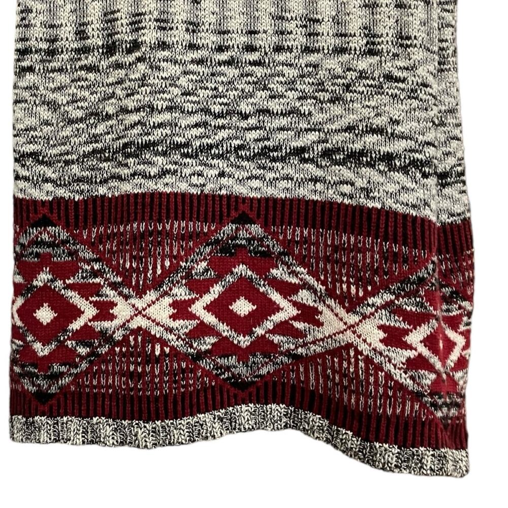Almost Famous Women's Multicolor Slub Marled Vest Tassel Tie Sweater Vest 2X - Picture 8 of 13